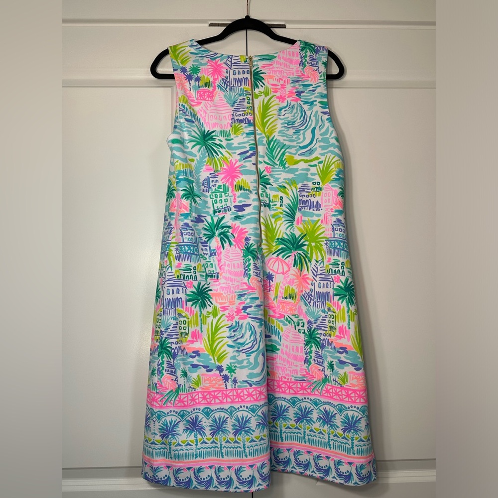 NWT Lilly Pulitzer Gellar Shift Dress Multi Private Island Engineered Size M & L - Picture 2 of 4